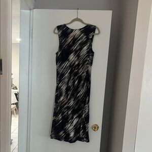 Backless satin midi dress